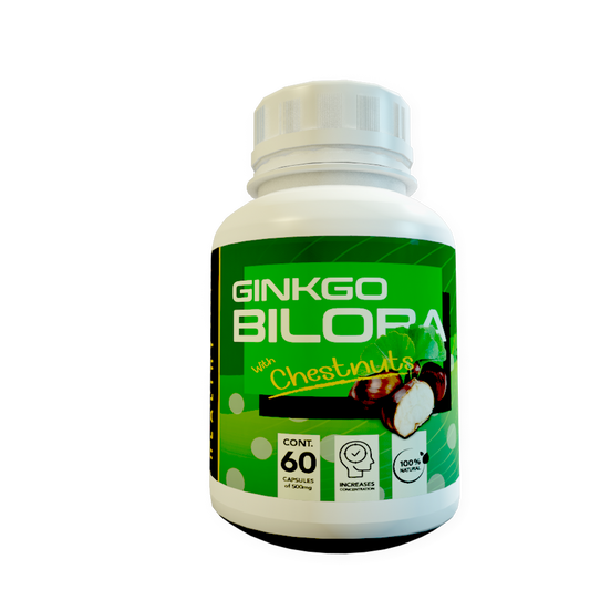 Ginkgo Biloba y Castaña de la India | 60 Cápsulas x 500mg