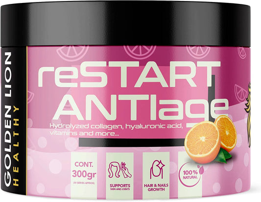 reSTART ANTIage | Colágeno Hidrolizado, Ácido Hialurónico y Vitamina C.